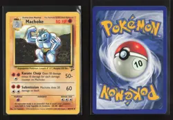 Machoke 49/130 Uncommon Base Set 2 Pokemon LP - Image 1