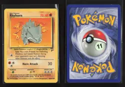 Rhyhorn 90/130 Common Base Set 2 Pokemon LP - Image 1