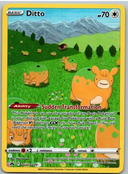 Ditto GG22/GG70 Holo Crown Zenith Galarian Gallery Pokemon NM - Image 1