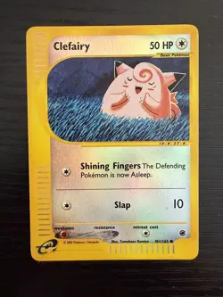 2002 Pokemon TCG Expedition Clefairy 101/165 Reverse Holo NM - Image 1