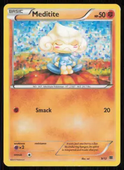 Meditite 009/012 Holo Promo McDonald's Promos 2015 Pokemon Lightly Played - Image 1