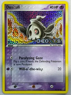 Duskull 58/107 Common Deoxys Pokemon Reverse Holo Damaged - Image 1