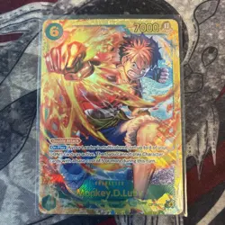 One Piece OP13-118 Secret Monkey D Luffy Card English - Image 1