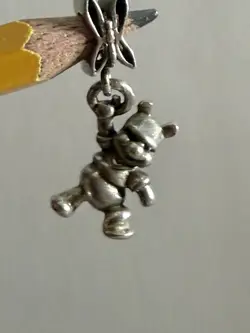 Chamilia Disney Hanging Pooh & Butterfly Winnie the Pooh 925 Sterling Charm - Image 5