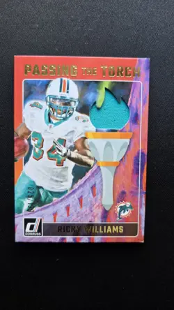 Ricky Williams / De'Von Achane 2024 Donruss #PTT-DOL Passing the Torch /199 - Image 3