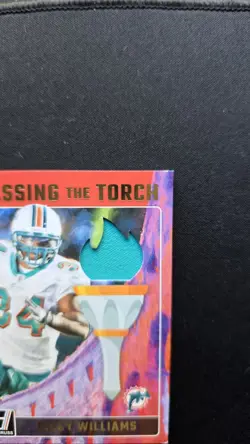 Ricky Williams / De'Von Achane 2024 Donruss #PTT-DOL Passing the Torch /199 - Image 5