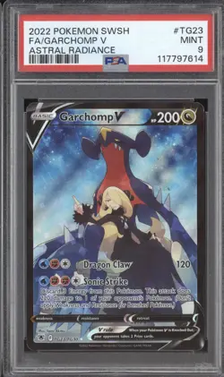 Garchomp V 2022 Pokemon Astral Radiance TG23/TG30 Full Art PSA 9 - Image 1