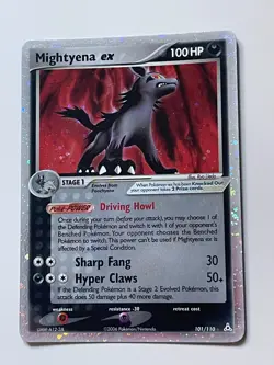 Pokemon Card Mightyena ex 101/110 EX Holon Phantoms Holo Near mint - Image 1