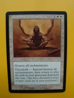 MTG Card. Cleansing Meditation Sorcery Torment. As Pictures - Image 3