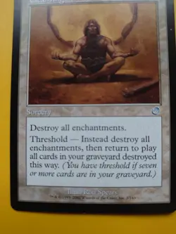 MTG Card. Cleansing Meditation Sorcery Torment. As Pictures - Image 5