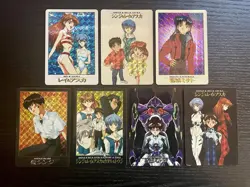 Neon Genesis Evangelion Carddass Set of 7 Holo Cards Rei Asuka Shinji Misato - Image 1