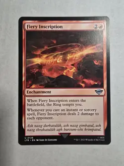 Fiery Inscription Universes Beyond: the Lord of the Rings: Tales of Middle-Earth - Image 1