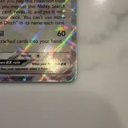 Pokemon Meowth EX Full Art Holo Basic 170 HP 062/088 POR Set - Image 2