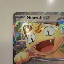 Pokemon Meowth EX Full Art Holo Basic 170 HP 062/088 POR Set - Image 5