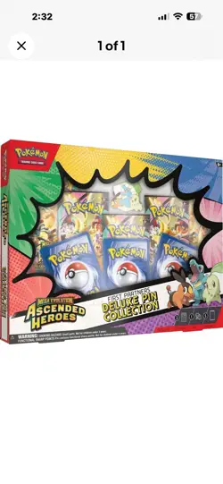 Pokemon - Ascended Heroes - Deluxe Pin Collection - Brand New - Image 1