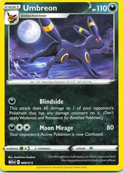 Umbreon 009/015 Pokemon promo NM Pokemon TCG - Image 1