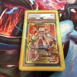 2015 POKEMON XY BREAKTHROUGH SECRET #164 FULL ART/MEWTWO EX PSA 9 - Image 1