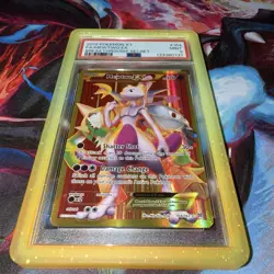 2015 POKEMON XY BREAKTHROUGH SECRET #164 FULL ART/MEWTWO EX PSA 9 - Image 2