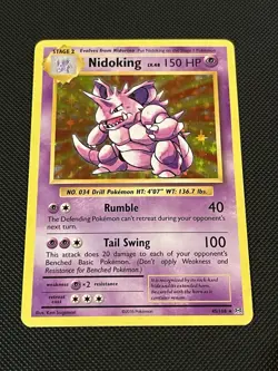 Pokemon TCG XY Evolutions 45/108 Nidoking Holo Rare - NM - Image 1