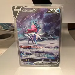Suicune V GG38/70 Crown Zenith Ultra Rare Holo 210 HP Pokemon TCG - Image 1