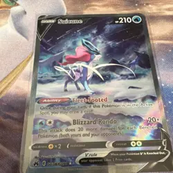 Suicune V GG38/70 Crown Zenith Ultra Rare Holo 210 HP Pokemon TCG - Image 3