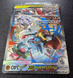 Pokemon Mega Lucario ex Special Illustration Rare SIR Full Art Holo 179/132 - Image 3
