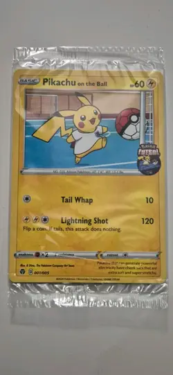 Pikachu on the Ball 001/005 Pokemon Card Sealed Promo Fultsal UK Exclusive - Image 1