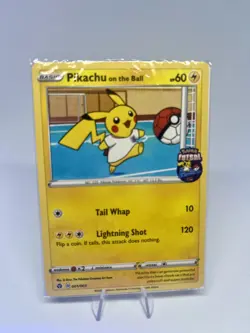 Pikachu on the Ball 001/005 Pokemon Card Sealed Promo Fultsal UK Exclusive - Image 1