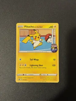 Pikachu on the Ball 001/005 Pokemon Card Sealed Promo Fultsal UK Exclusive Mint - Image 1