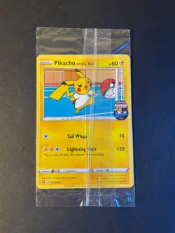 Pokemon Pikachu On The Ball UK Exclusive Futsal 001/005 Promo Card -New - SEALED - Image 1