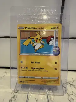 Pokemon Pikachu On the Ball Promo Card 001/005 UK Exclusive, SEALED! - Image 1