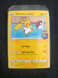 Pokemon Pikachu On the Ball sealed card - Futsal promo 001/005 UK Exclusive - Image 1