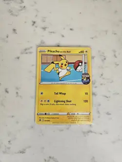 Pokemon Pikachu TCG On the Ball Promo Card 001/005 UK Exclusive, Sealed - Image 1
