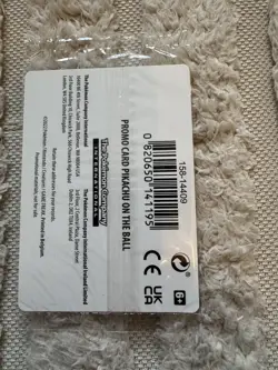 Pokemon Pikachu Futsal TCG On the Ball Promo Card 001/005 UK Exclusive, Sealed - Image 2