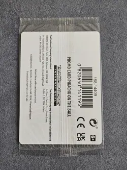 Pokemon Pikachu On the Ball Promo Card 001/005 UK Exclusive, Sealed - Image 2