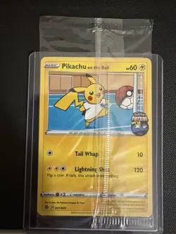 Pokemon Pikachu TCG On the Ball Promo Card 001/005 UK Exclusive, Sealed - Image 1