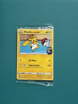 Pokemon Pikachu TCG On the Ball Promo Card 001/005 UK Exclusive, SEALED! - Image 1