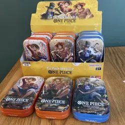 One Piece Tin Pack Vol 2 Case of 12 | TS-02 OP-13 | Sealed tins Bandai see desc - Image 1