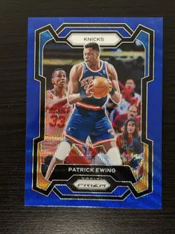 2023-24 Panini Prizm Blue Patrick Ewing No.188 New York Knicks HOF - Image 1