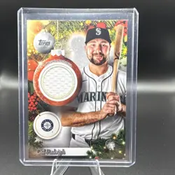 Topps 2025 Holiday Cal Raleigh Mariners PR-CR Relic Game-Used Baseball Card - Image 1