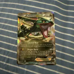 Pokemon TCG Rayquaza-Ex Dragon Exalted Holo Card 85/124 EX NM Condition - Image 1