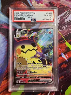 PSA 10 Mimikyu Vmax TG17/TG30 Brilliant Stars GEM MINT Graded Pokemon Card - Image 1