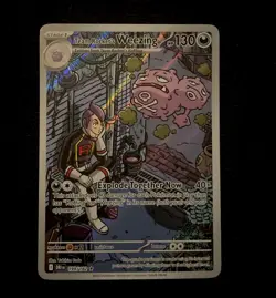 Pokemon TCG Weezing Card Destined Rivals: Team Rockets 199/182 NM - Image 1