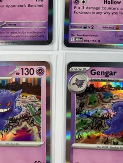 4x Gengar 094/165 Holo Pokemon 151 Set Lot Near Mint Pack Fresh Cards - Image 2