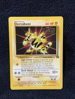 Pokemon Card Vintage Electabuzz Black Star Promo 1st Movie - Image 1
