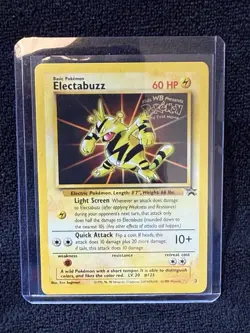 Pokemon Card Vintage Electabuzz Black Star Promo 1st Movie - Image 3