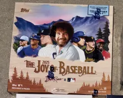 2025 Topps Bob Ross: The Joy of Baseball Collectors Box Factory Sealed In Hand - Image 1