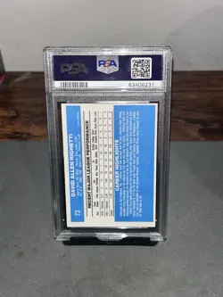 1982 Donruss Baseball MLB Dave Righetti New York Yankees #73 PSA 10 Giants - Image 3