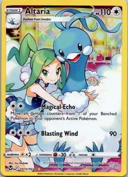 Altaria TG11/TG30 Holo Silver Tempest Trainer Gallery Pokemon NM - Image 1