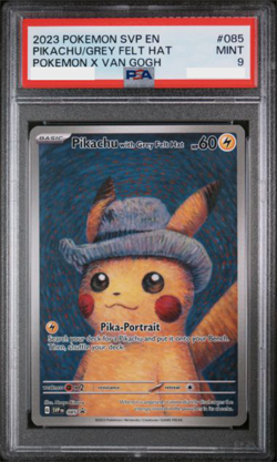 Pokemon Promo #085 Pikachu With Grey Felt Hat x Van Gogh PSA 9 Random Cert - Image 1